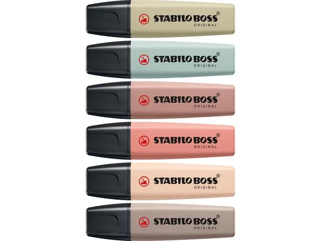 Stabilo Boss® Original Nature Colors 6 stk.