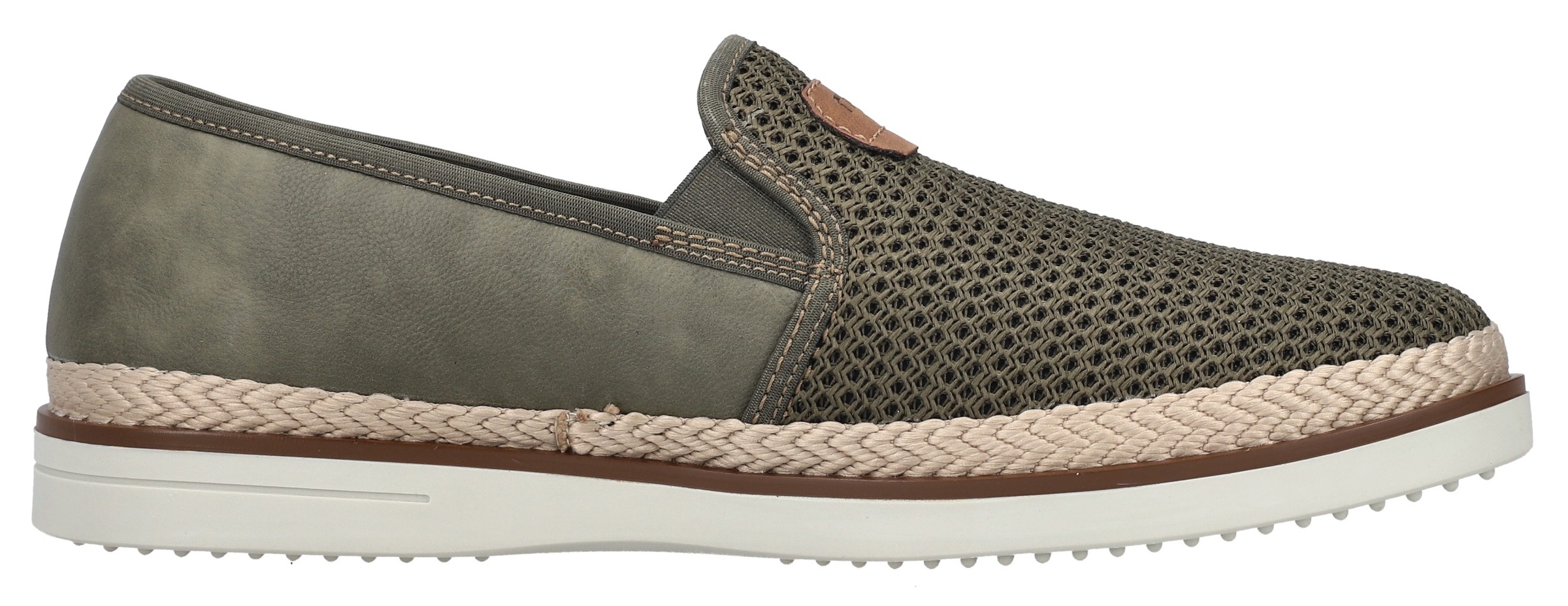 Rieker Slipper  , Espadrilles, Sommerschuh, Schlupfschuh mit gepolsterter Innensohle