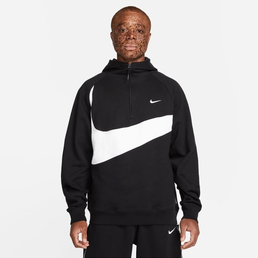 Nike Sweat à Capuche Swoosh Fleece HZ - Noir/Blanc