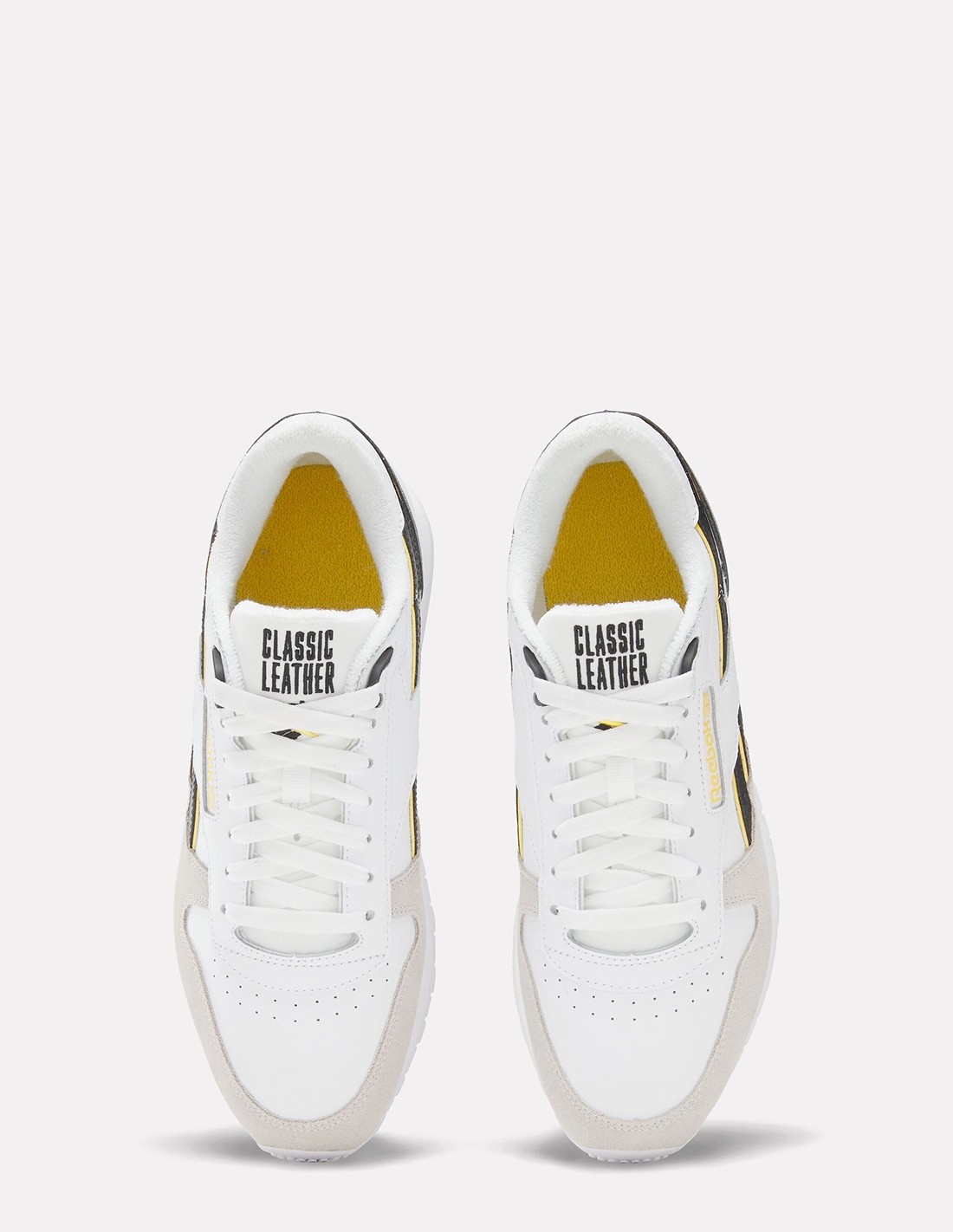 reebok Sneakers Homme Classic Leather Blanc/Jaune
