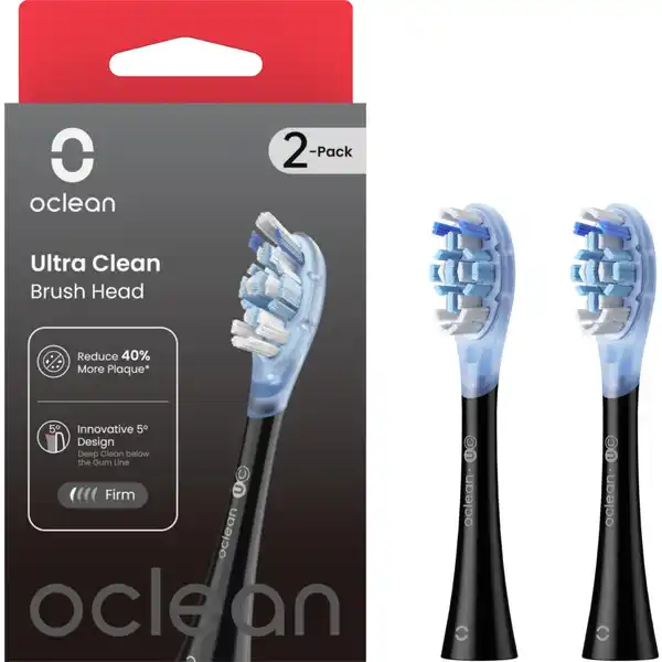 Ultra clean Bürstenköpfe, 2er Set, Schwarz
