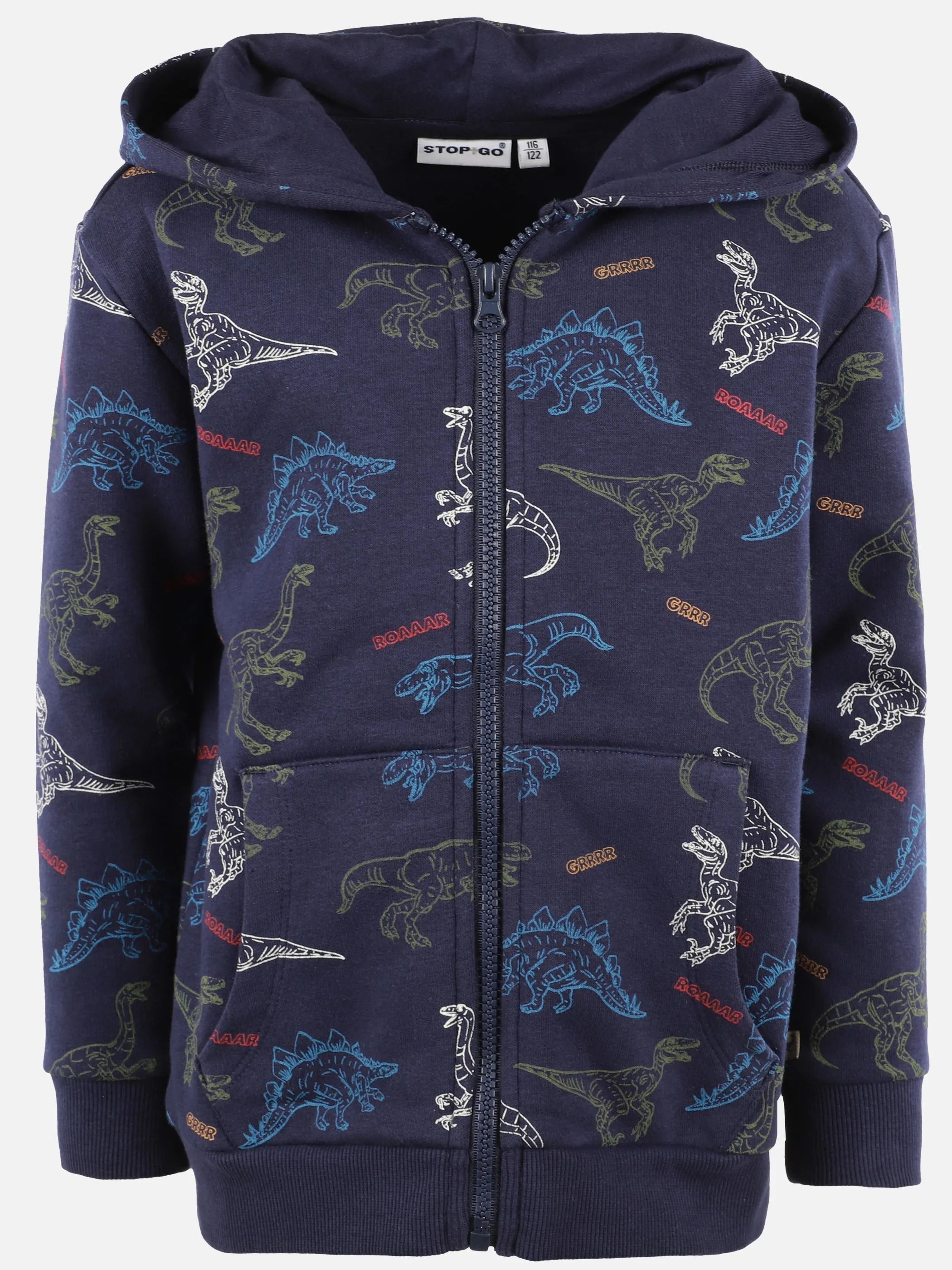 Jungen Sweatjacke mit Alloverprint Dino