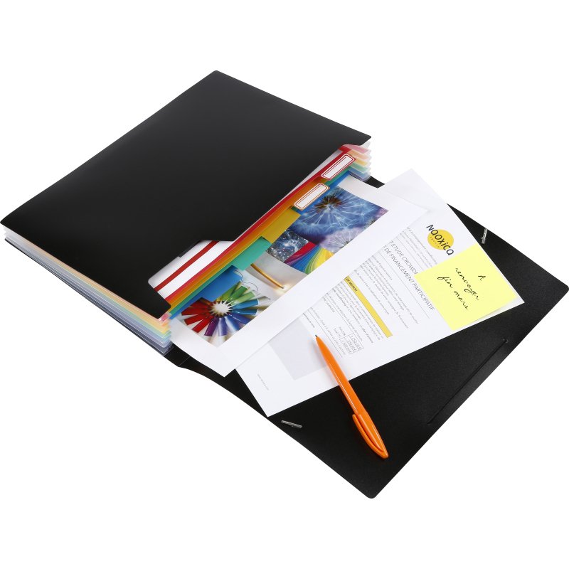 Trieur extensible 6 compartiments Rainbow Class - Viquel - 32 x 24,5 cm