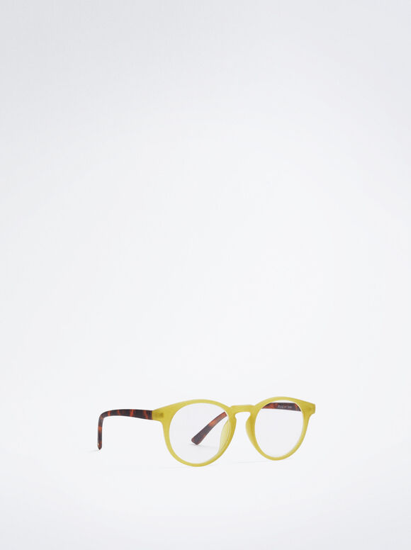 Óculos de leitura com grau - Amarelo