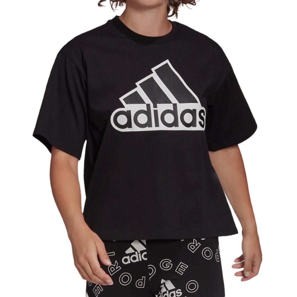 Adidas T-shirt Noir Femme Adidas W Bluv Q1 Cro T