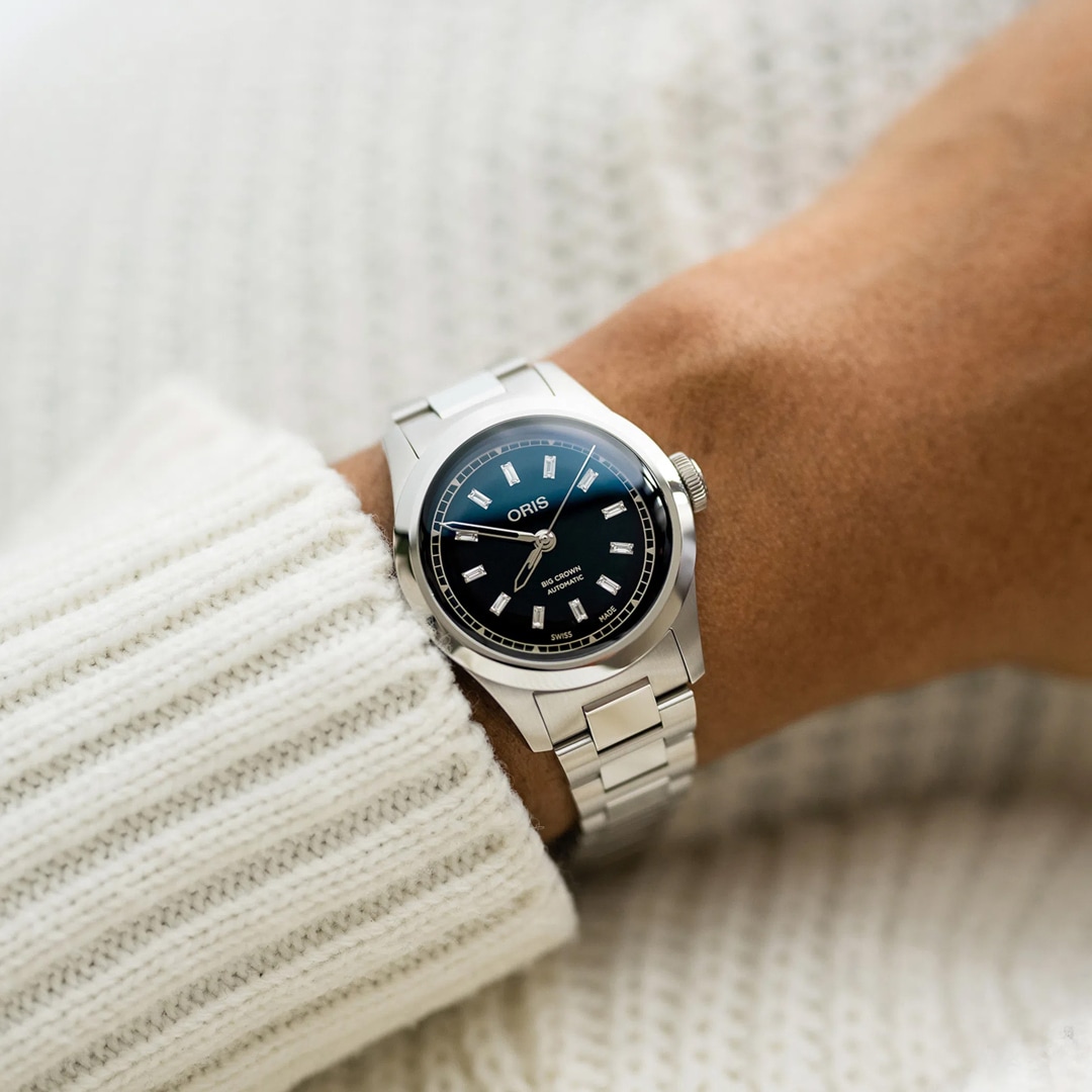 Oris Big Crown Diamonds 34 Schwarz