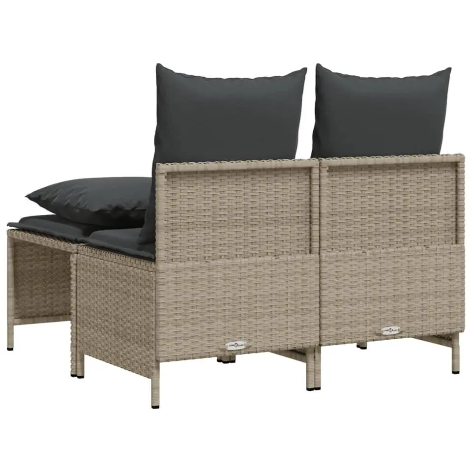 vidaXL - Loungeset - Grijs - Poly rattan