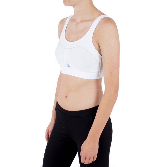 PureLime Dame BH Compression Bra - High Impact Hvid