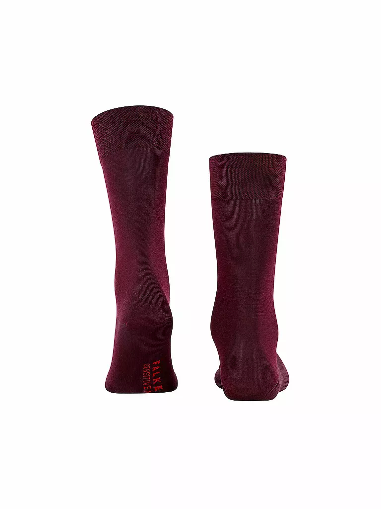 FALKE Herren Socken Sensitive Malaga barolo rot