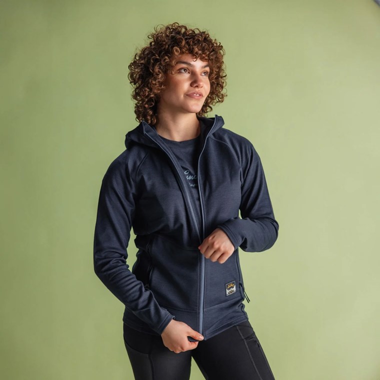 Lundhags Tived Merino Hoodie W Deep Blue
