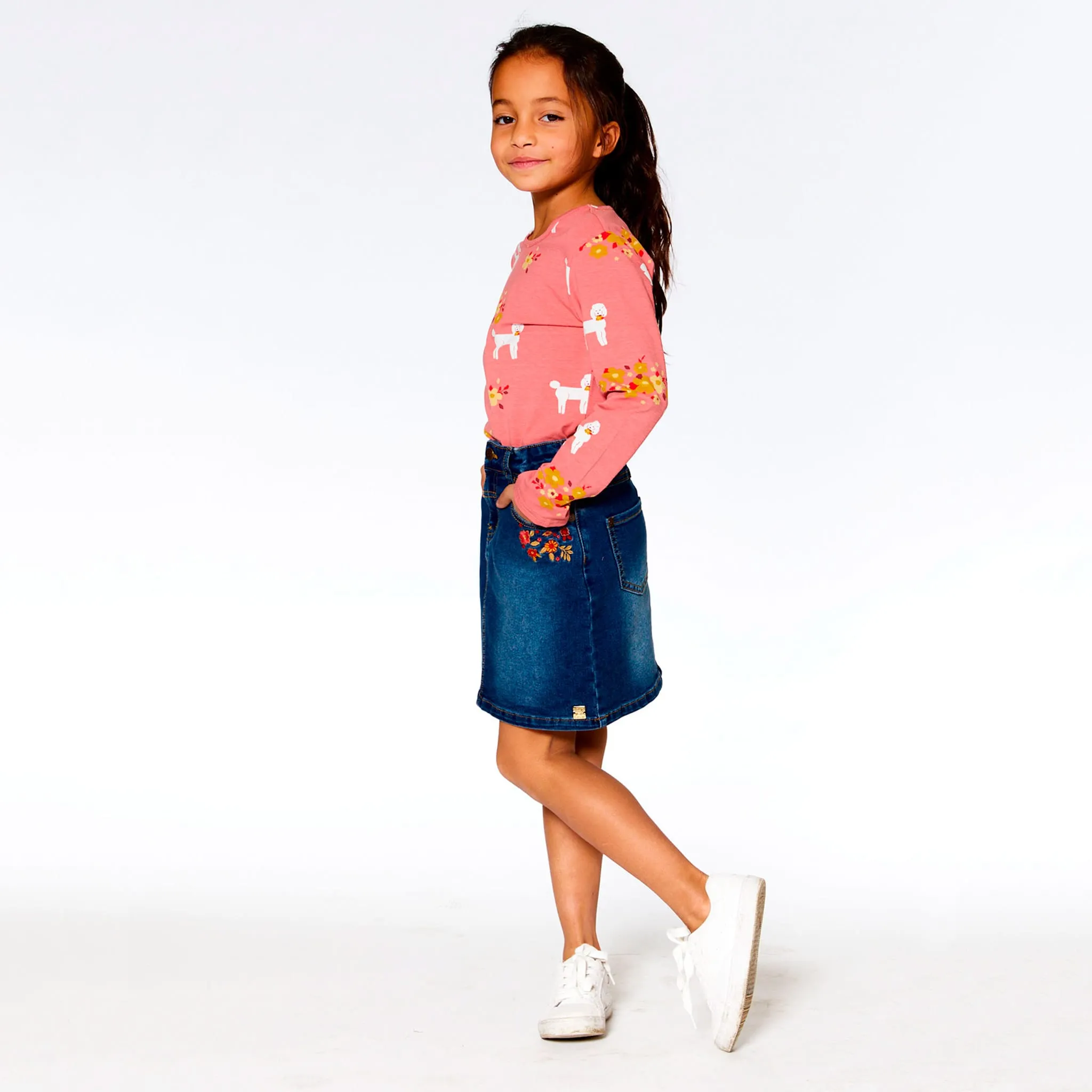 Deux par Deux T-Shirt Manches Longues Jardin Hivernal7-10ans