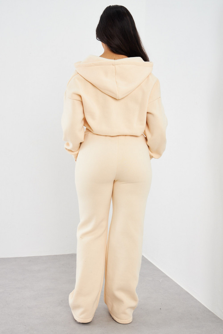 Ensemble 2 pièces sweat + jogging beige