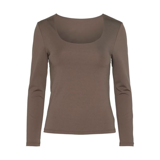 Pieces Neja Reversible Bluse, Morel, L