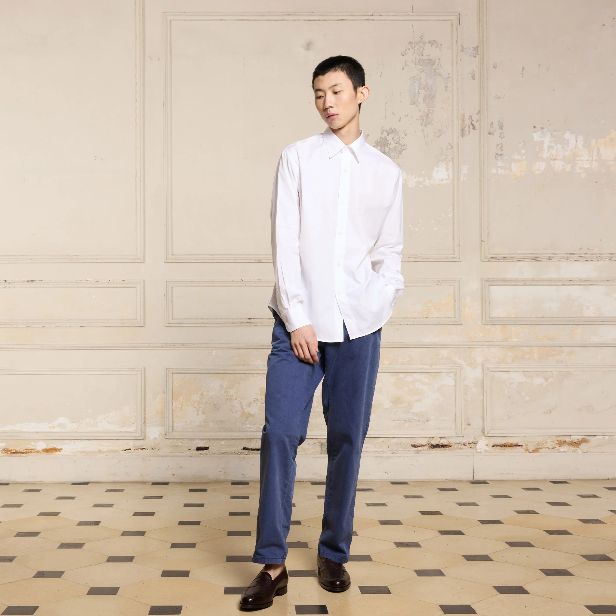 White Pima cotton shirt
