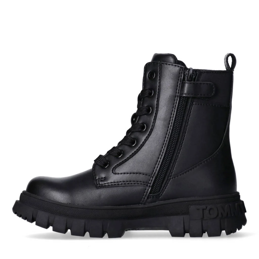 Tommy Hilfiger chunky veterboots zwart