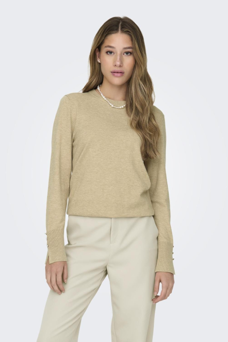 Jacqueline de Yong beige dames trui