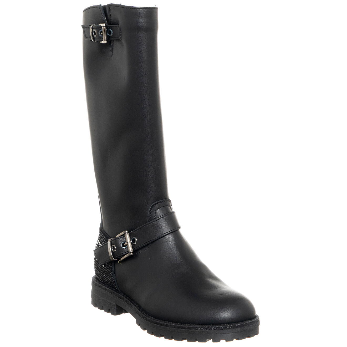 Patrizia Pepe Bottes en Cuir Louane noires