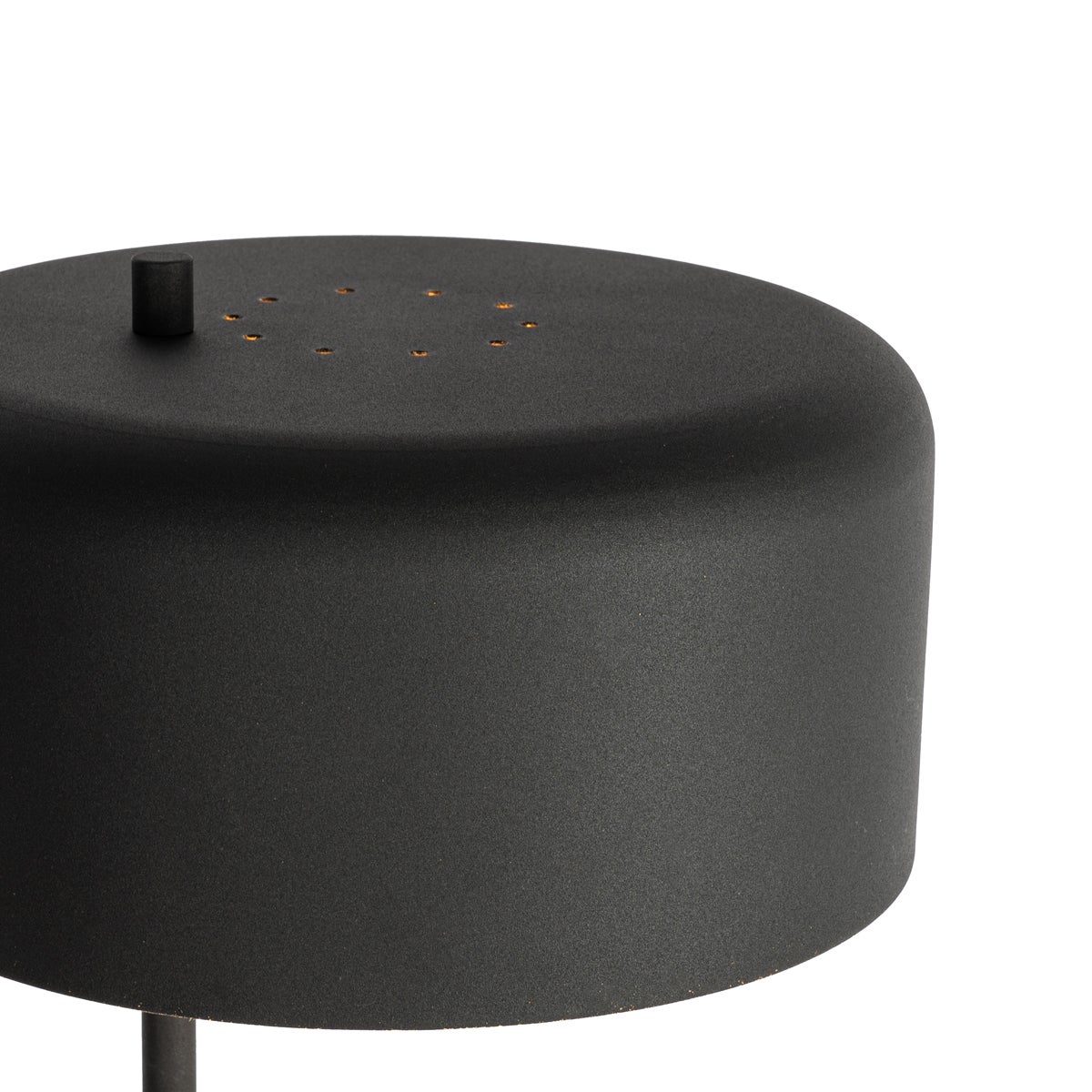 QAZQA - Retro vloerlamp, zwart met goud en messing binnenkant - Jinte, woonkamer en slaapkamer - staal, rond - LED-compatibel, E27