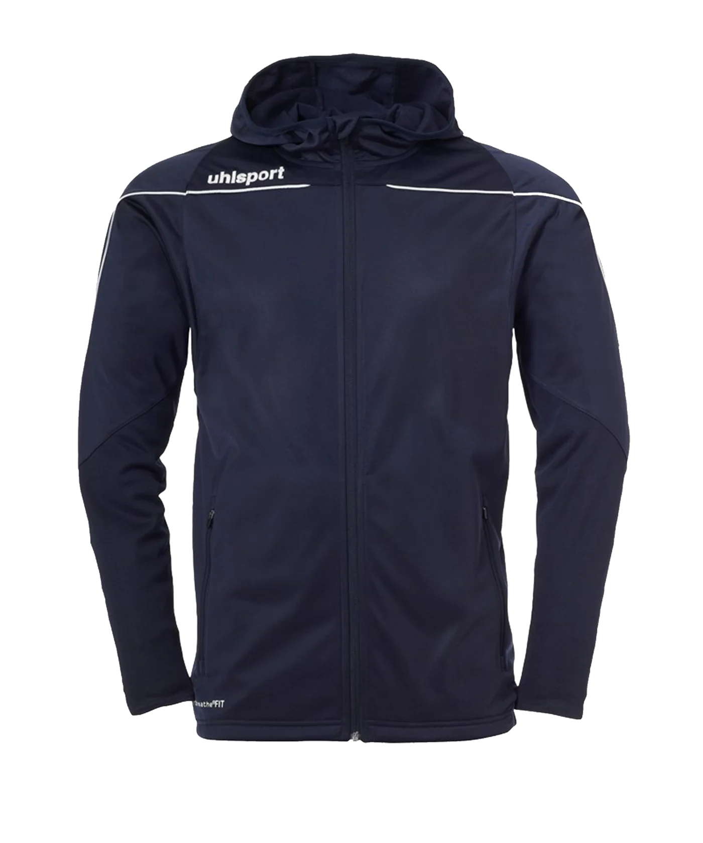 uhlsport Stream 22 Kapuzenjacke Blau Weiss F12