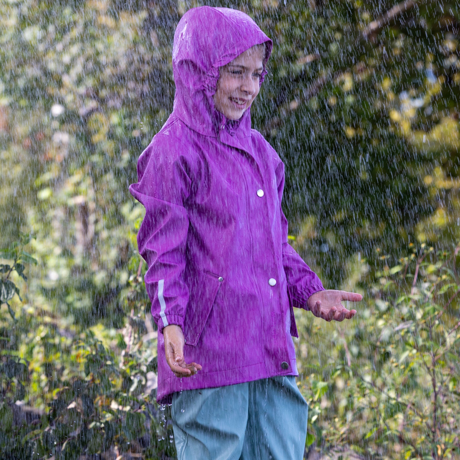 Kinder Jem Regenjacke radiant orchid