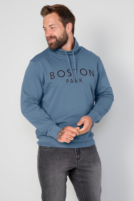 Boston Park Sweatshirt, Stehkragen, Schriftzug