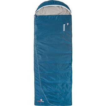 Grüezi Bag Cloud Cotton Comfort Links Kunstfaserschlafsack Deep Cornflower Blue