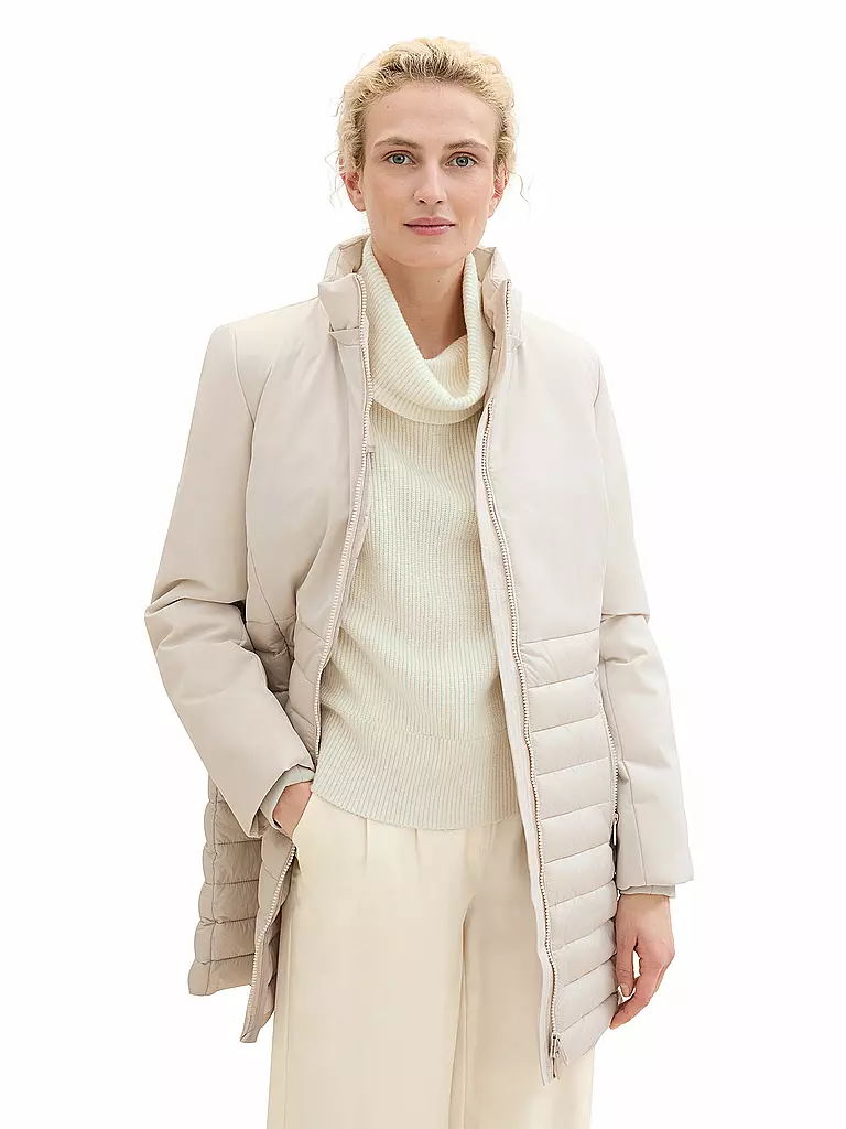 TOM TAILOR Steppmantel  beige