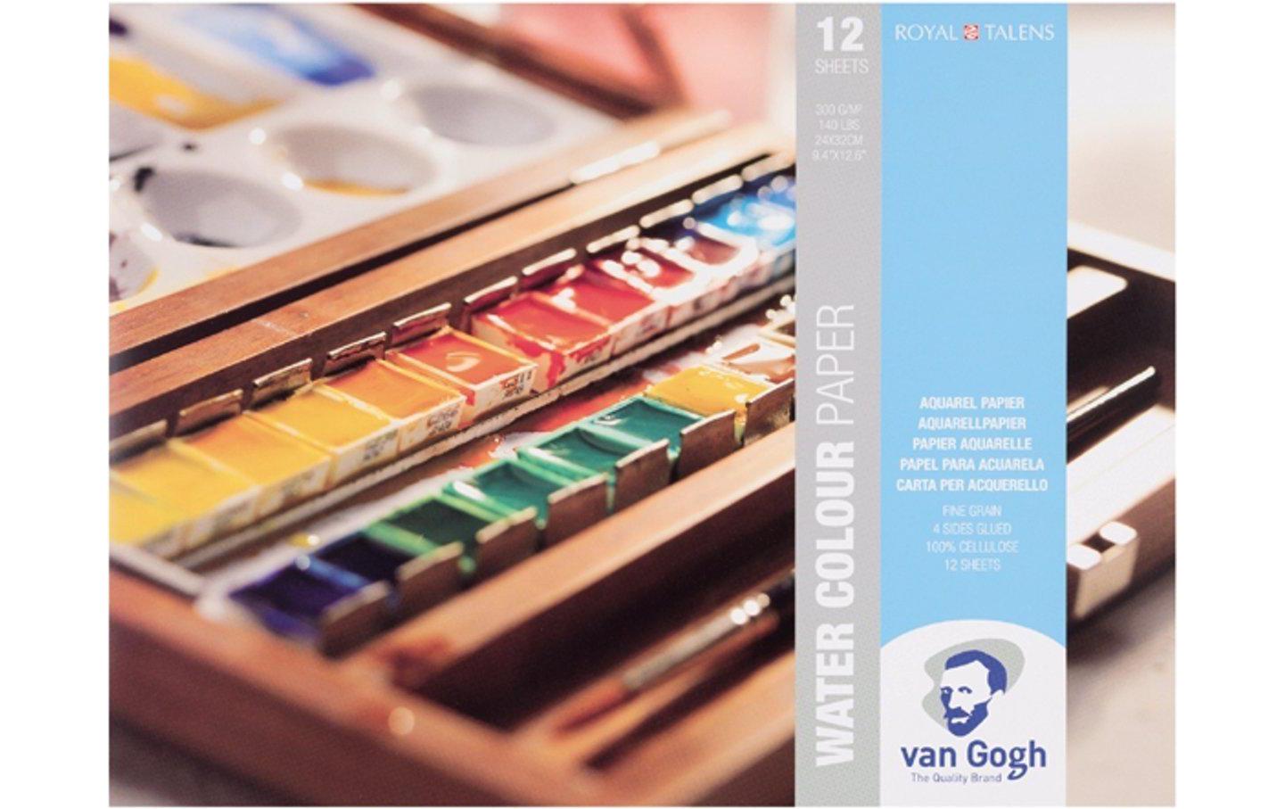 Aquarellblock 24 x 32 cm 24 x 32 cmAquarellpapier aus 25% Baumwolle