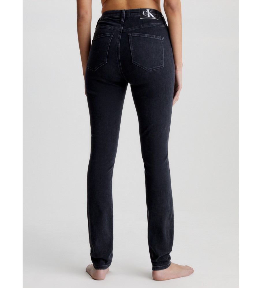 Calça jeans skinny de cintura alta Calvin Klein preta