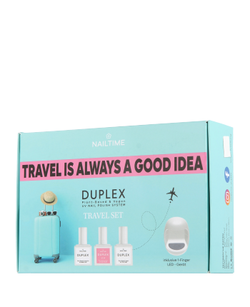 Nailtime Duplex Travel Set mit Mini-Power LED Light 1Stück-8ml-8ml-8ml
