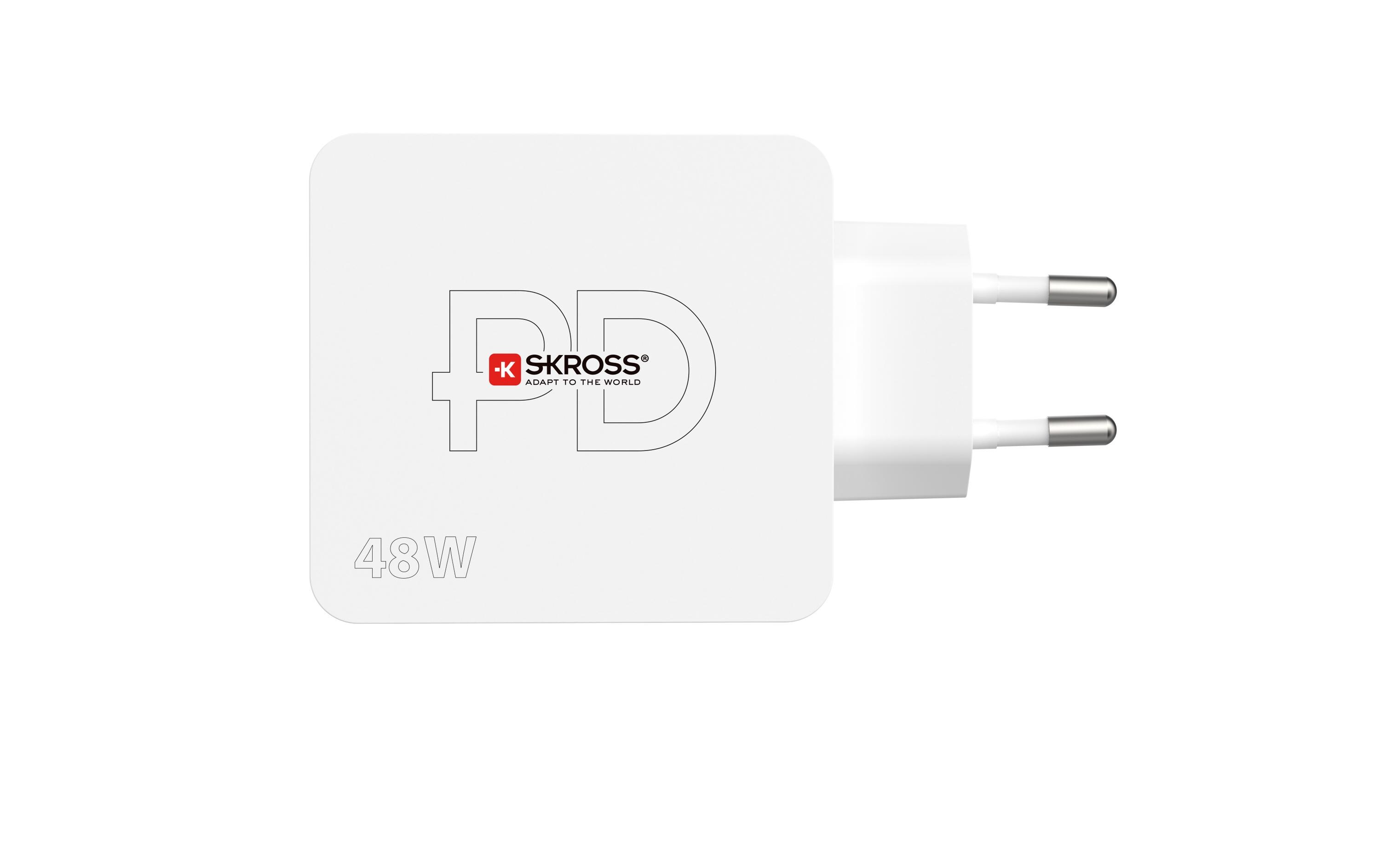 USB-Wandladegerät Multipower 2 Pro+, Euro, 48 W, WeissKraftvolles USB-Wandladegerät für zu Hause und unterwegs