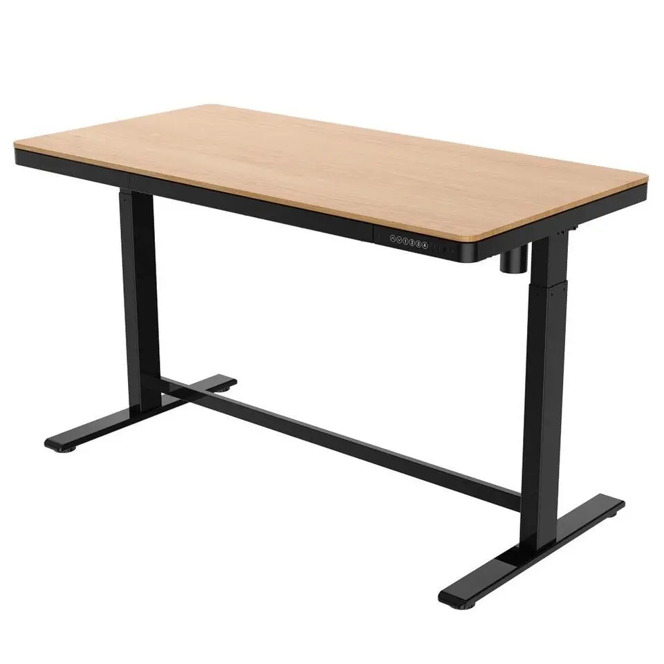 Elektrisch verstelbaar bureau / thuiswerkplek - 140x70 cm - Whitewash eiken - Z