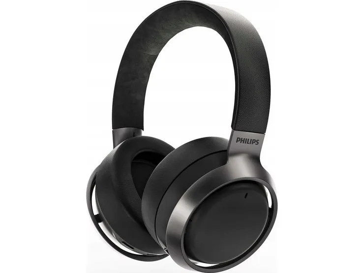 Philips Fidelio L3 - Hovedtelefoner med mik. - fuld størrelse - Bluetooth - trådløs, kablet - aktiv støjfjerning - 3,5 mm jackstik - matmørk satin-ørekopper, sort pandebånd