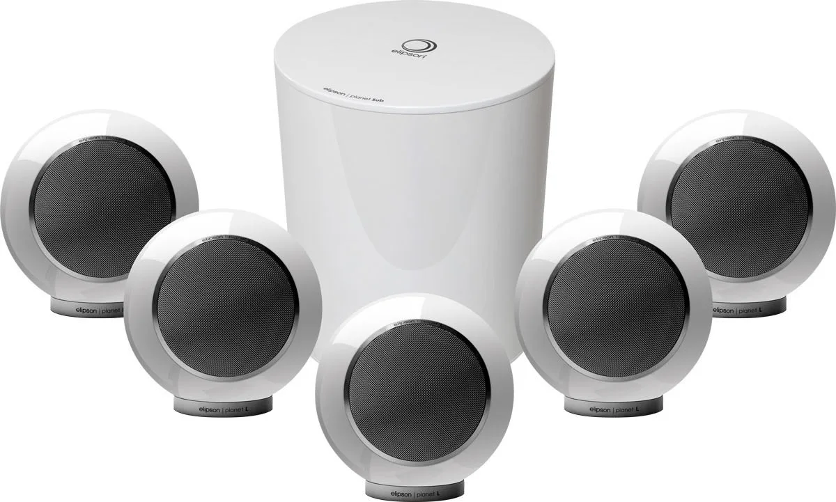 Elipson Planet L System 5.1 Blanc laqué Packs enceintes grand spectacle