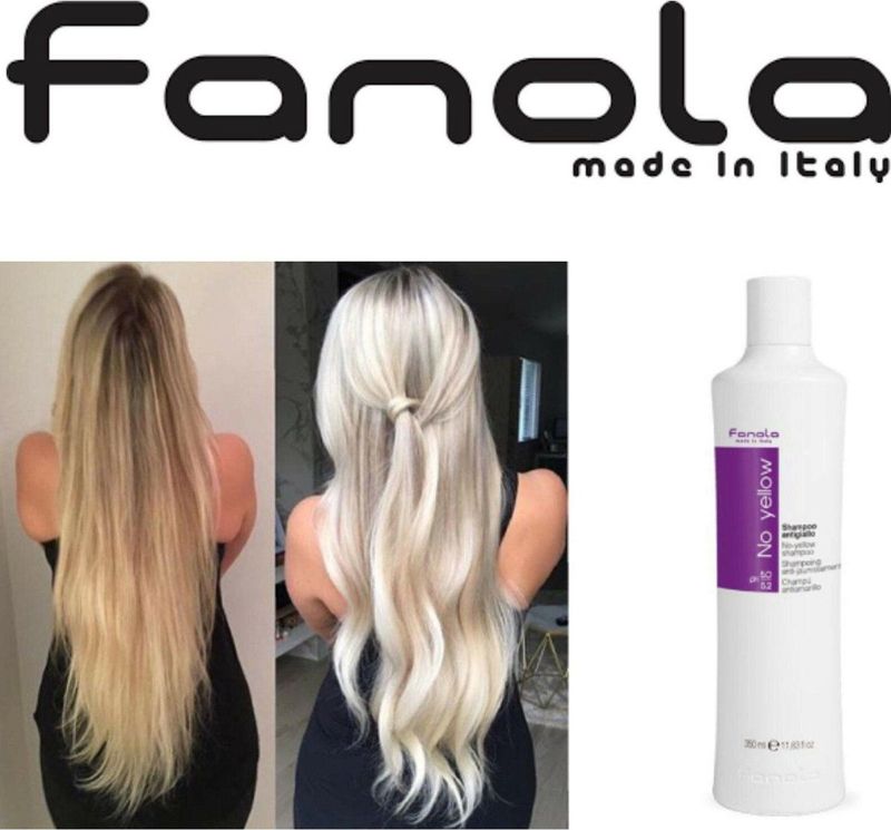 Fanola - No Yellow - Shampoo - Violet - Vrij van Sulfaten en Parabenen