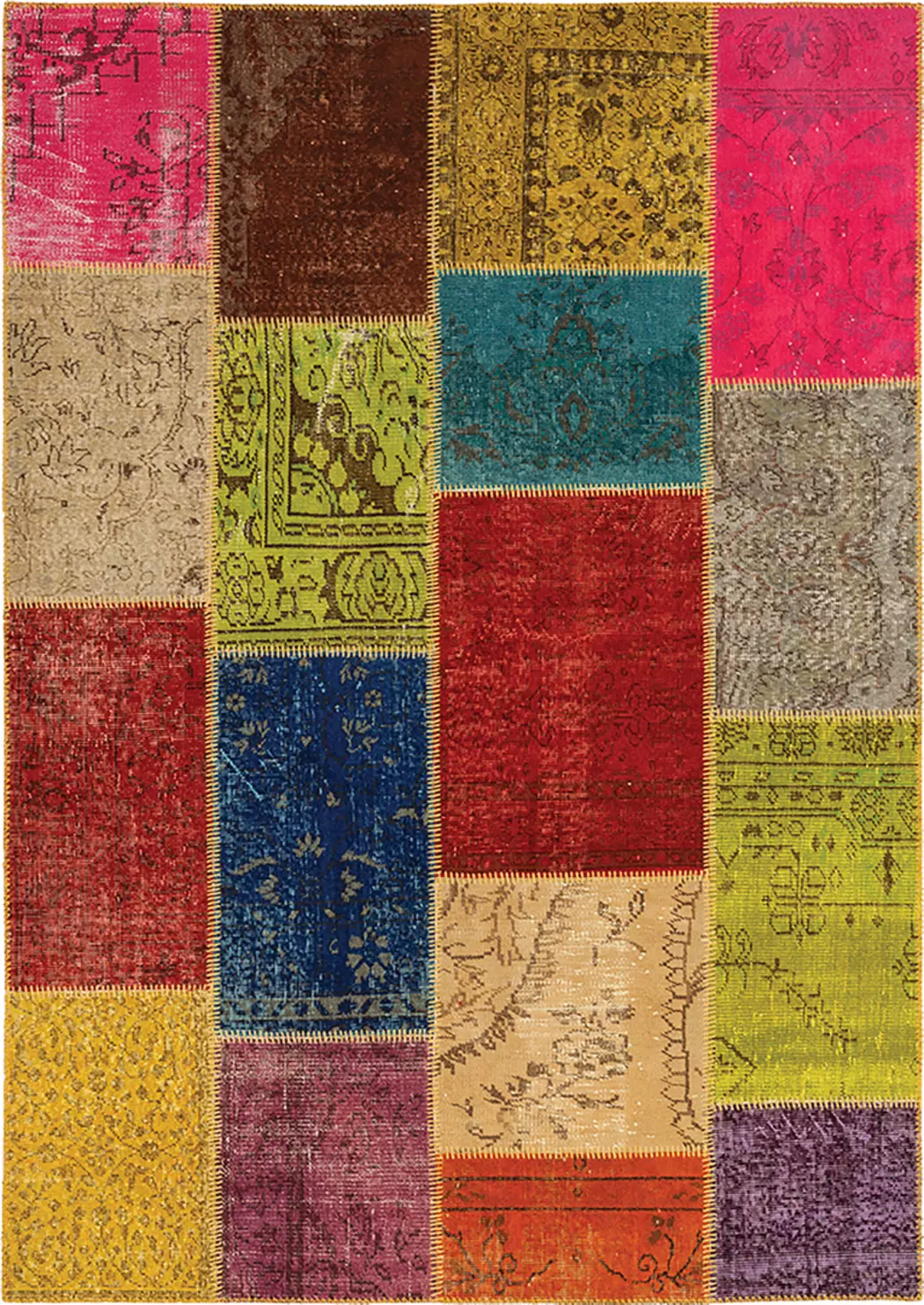 Vintage Teppich Patchwork 200 x 300 cm
