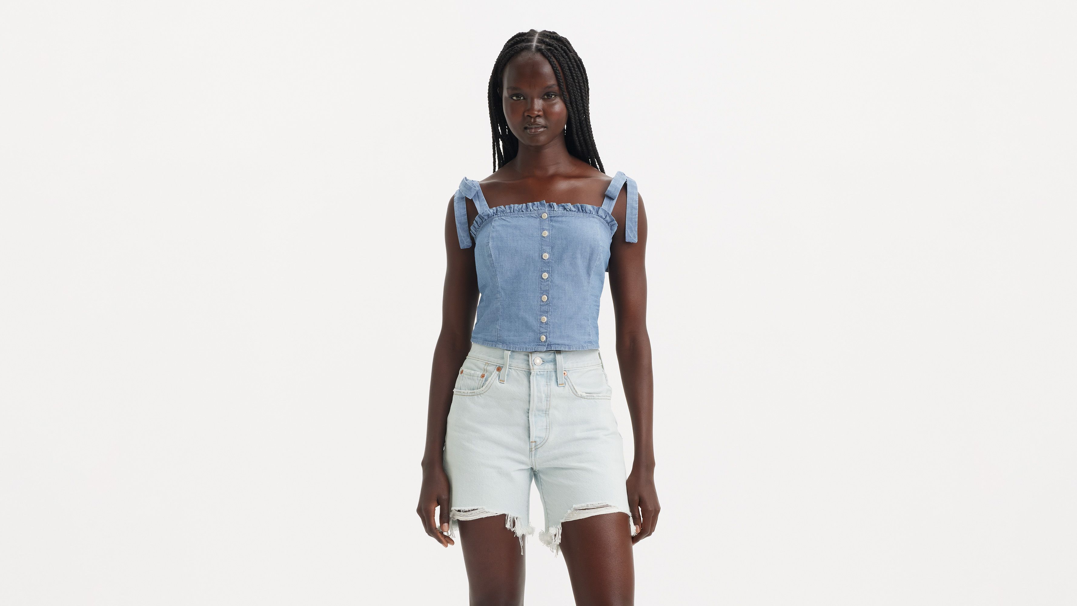 Blouse Luciana Lightweight - Bright Mid Stone - Bleu