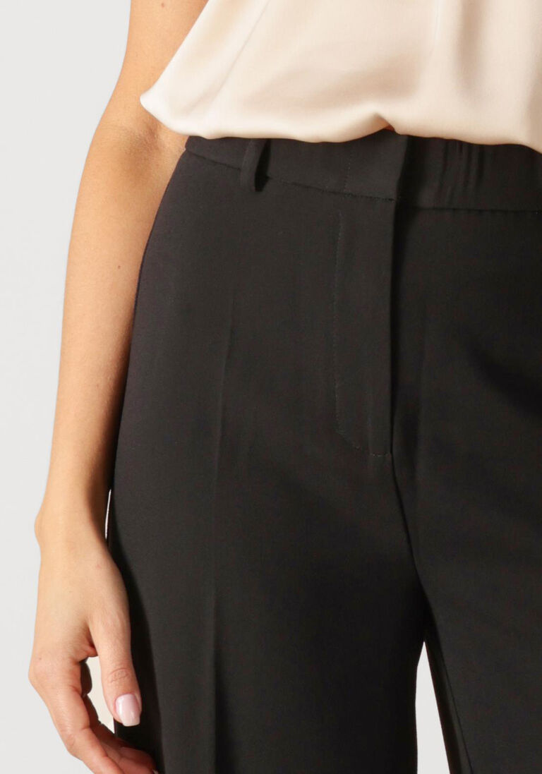 zwarte dante6 wijde broek luca wide leg pant
