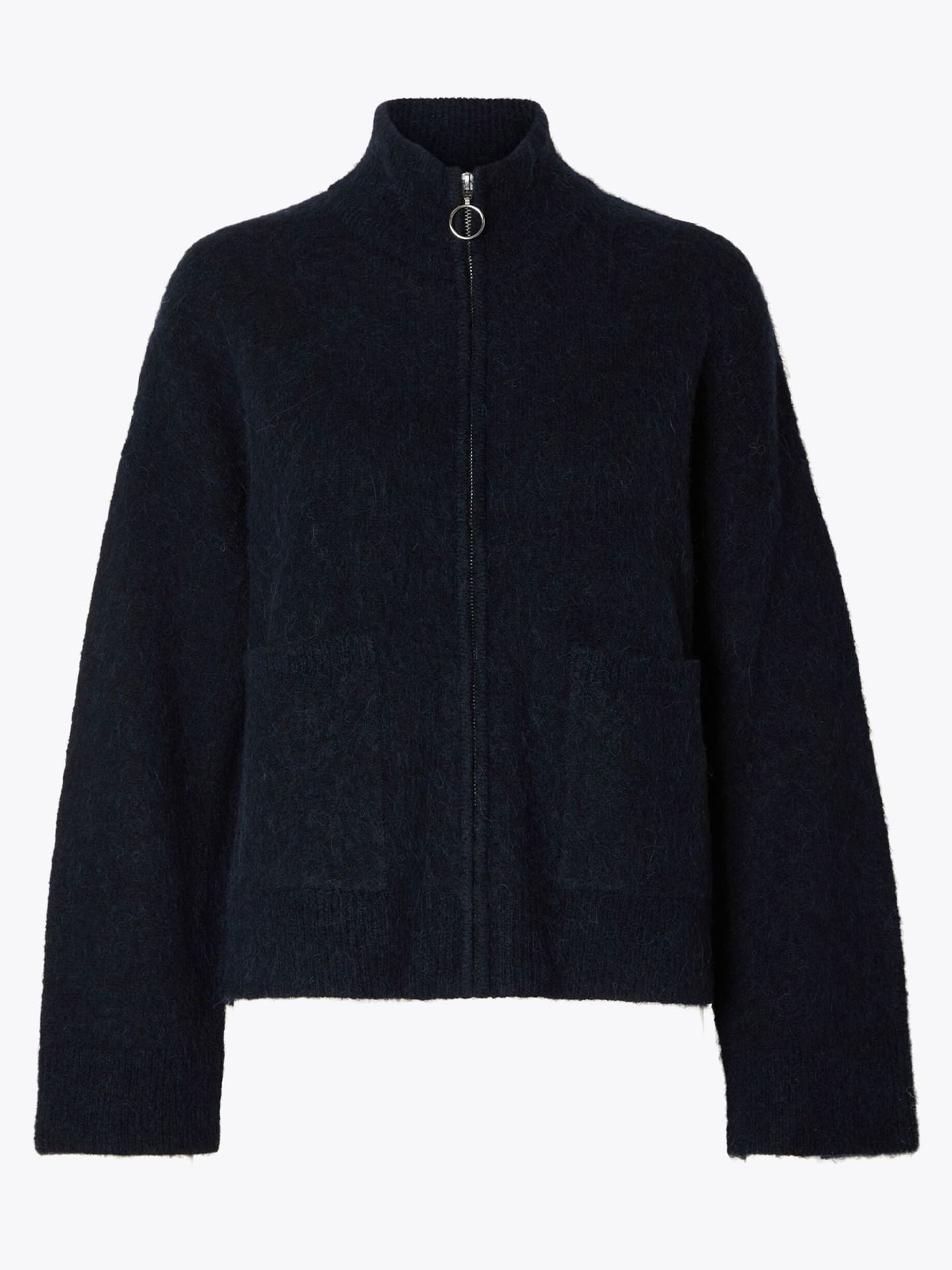 Sia Long Sleeve Knit Zipper Cardigan