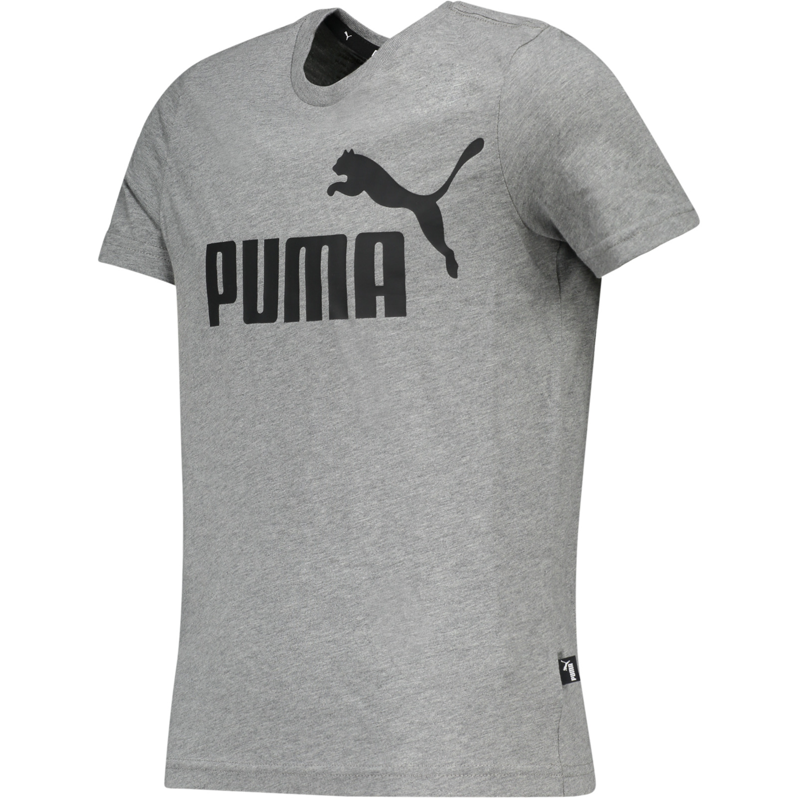Puma Jugend Essentials Logo T-Shirt grau
