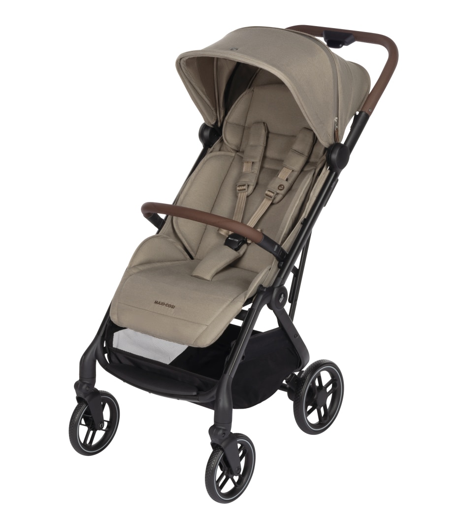 Soho 0 - 4 Y   0 - 22 kg    Automatischer Klappmechanismus |    Geräumiger Sitz mit ergonomischen Liegepositionen |    Große pannensichere Räder |    Intelligentes Travelsystem |
