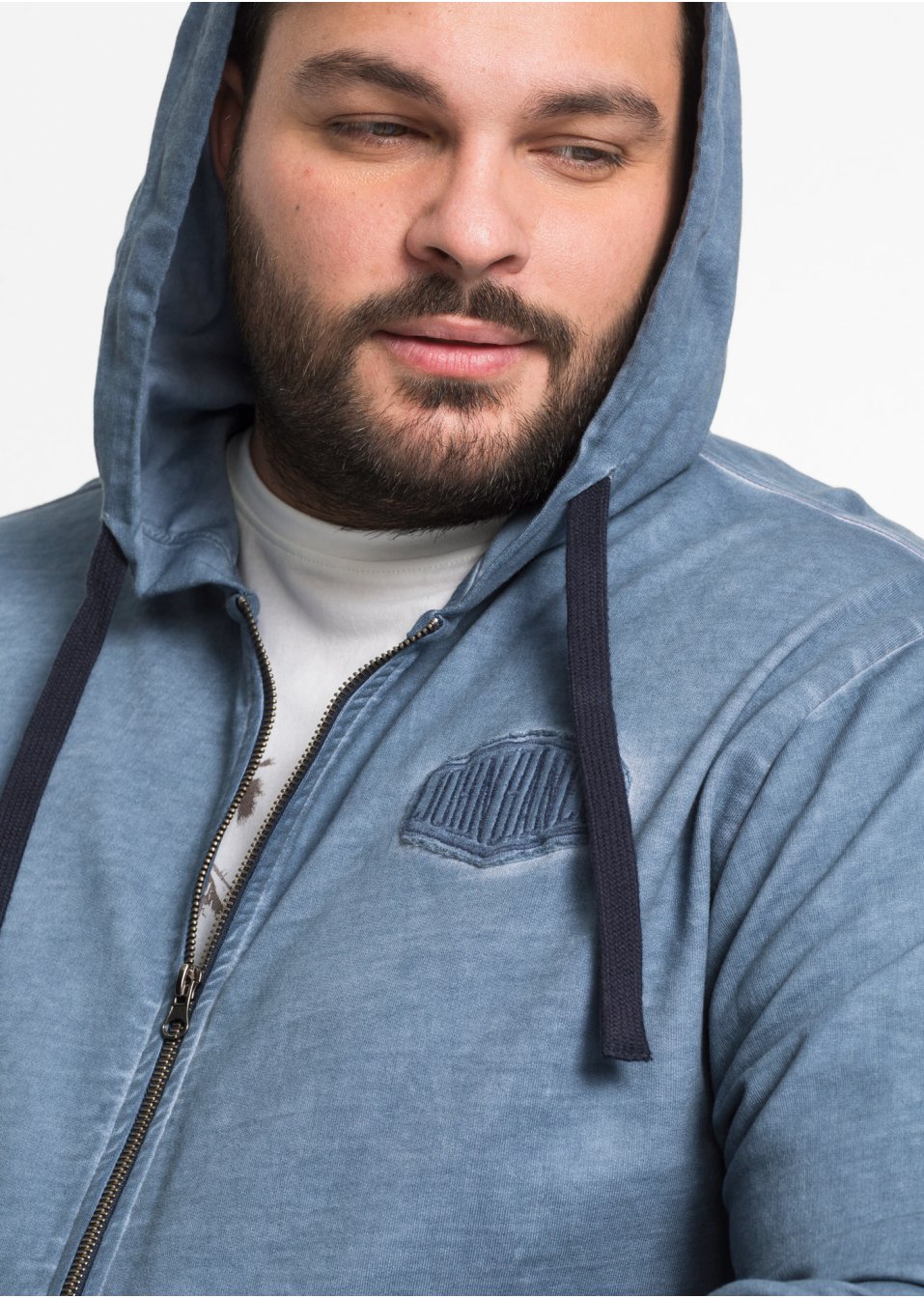 Gilet sweat à capuche