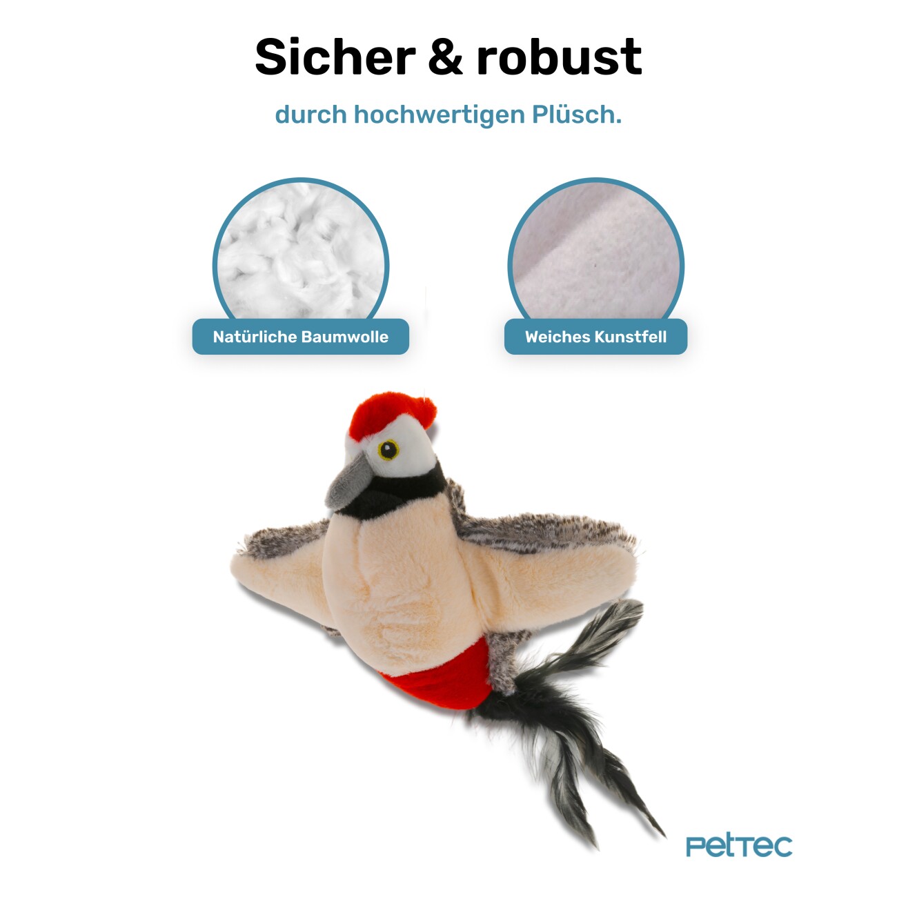 PetTec interaktives Plüschtier - Specht