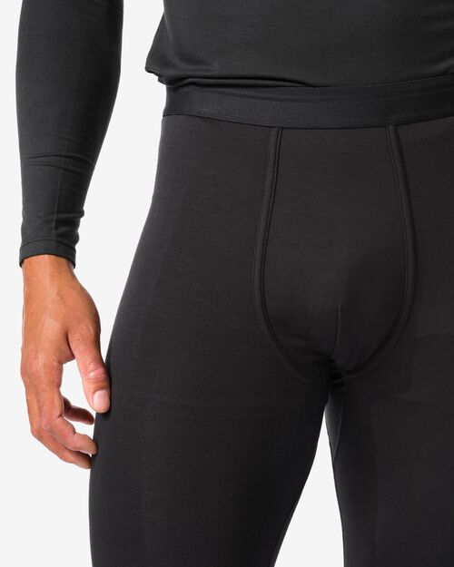 legging thermo homme  noir
