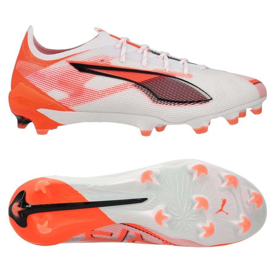 PUMA Ultra 5 Ultimate FG Unlimited - Blanc/Noir/Glowing Red Femme