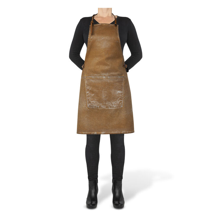 DutchDeluxes BBQ Style Apron Gold Wash Gold