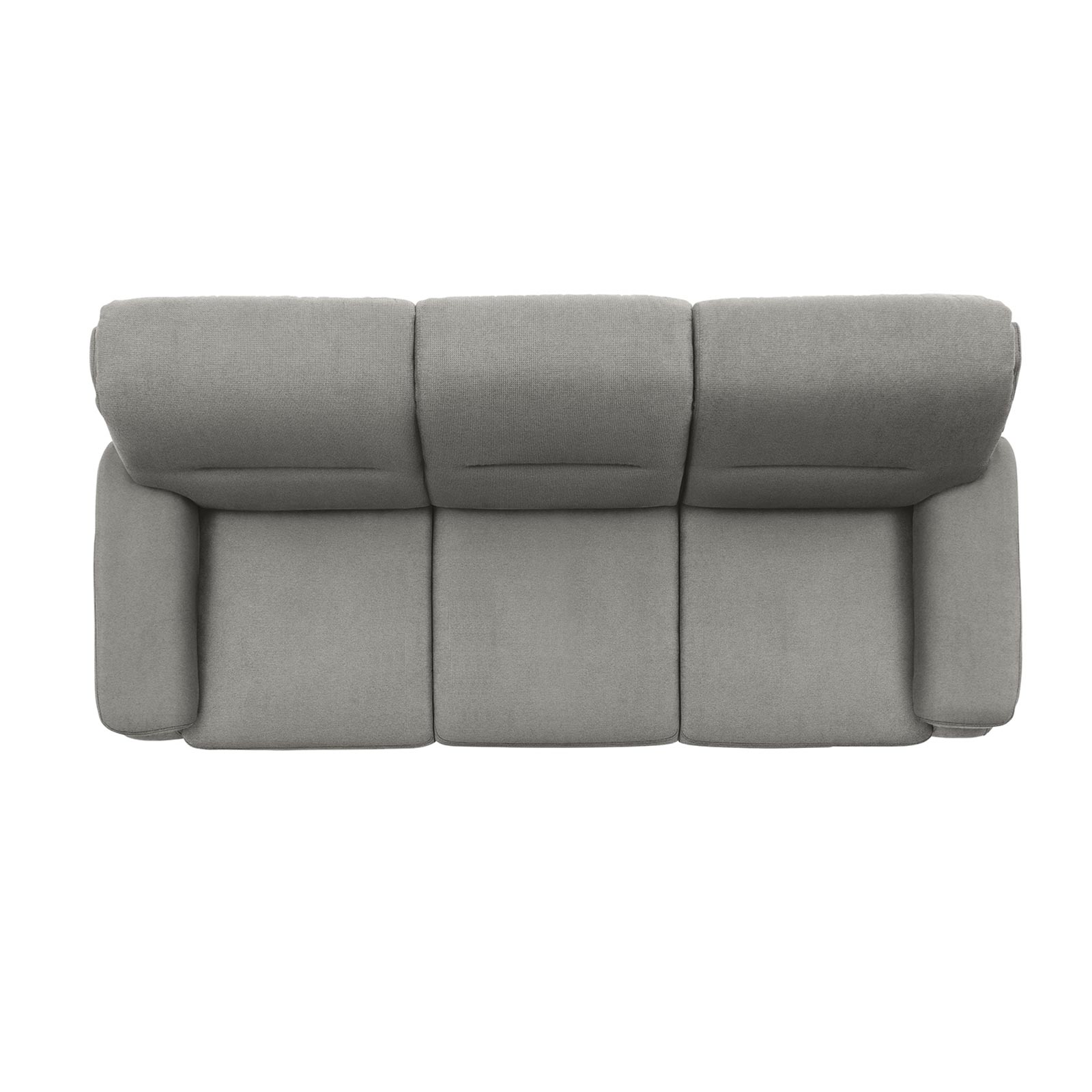polsterpower 3-Sitzer-Sofa - Belle silver - Basismodell