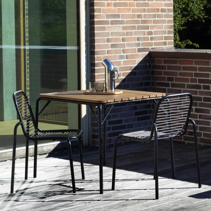 Normann Copenhagen - Vig Outdoor Stuhl, dunkelgrün