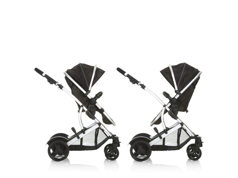 Hauck Geschwisterwagen Duett 2 Black Geschwisterwagen Duett 2, Schwarz