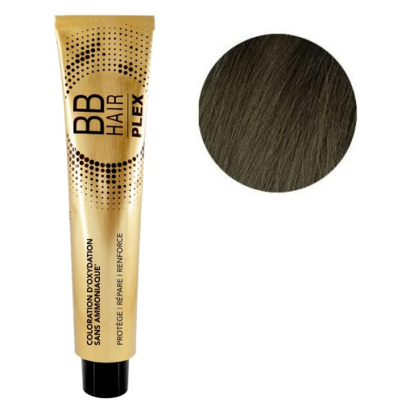 Coloration d'oxydation BBHair Plex sans ammoniaque n°4.3 Châtain Doré Générik 100ml